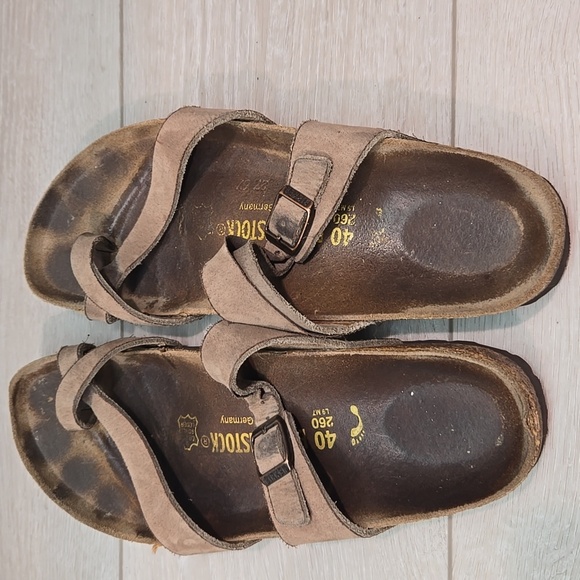 Birkenstock Women's Loop Toe Mayari Sandals Flats Shoes Sz 40/9 Narrow - Picture 5 of 12